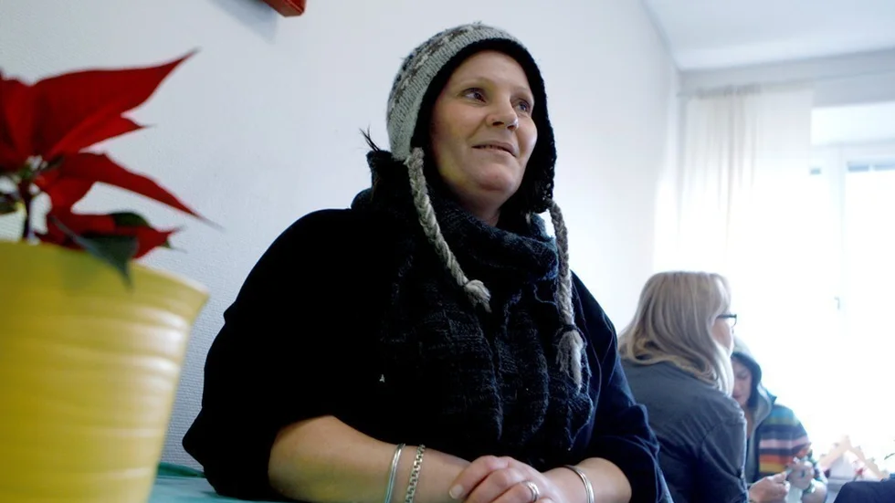 Elisabeth Lind var en av dem som smakade på jultallriken på Birkagården.