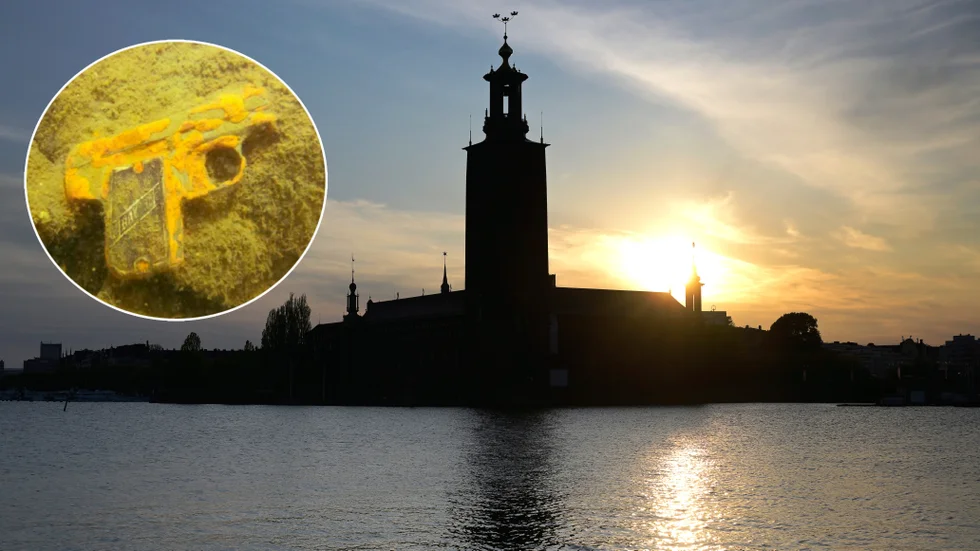 Efter det att Anders Eberhardt berättat var han dumpat pistolen kunde dykare hitta vapnet i vattnet vid Stadshuset den 1 maj.
