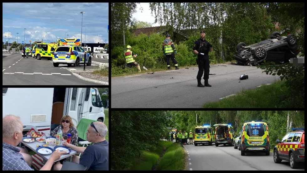 Ett flertal personer skadades svårt vid olyckan på måndagseftermiddagen. Men på campingen intill olycksplatsen var det få som uppfattat vad som skett.