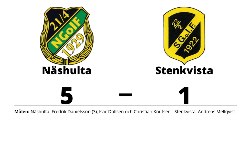 Näshulta GoIF vann mot Stenkvista GoIF