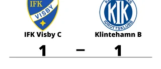 Delad pott när IFK Visby C tog emot Klintehamn B