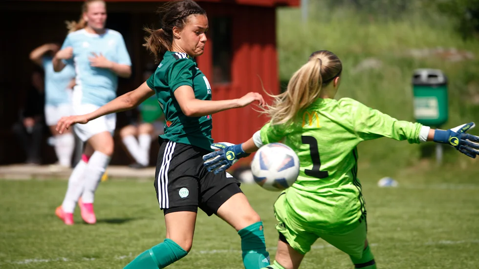 Sheela Da Silva gjorde en bra match och satte två bollar för ESK.
