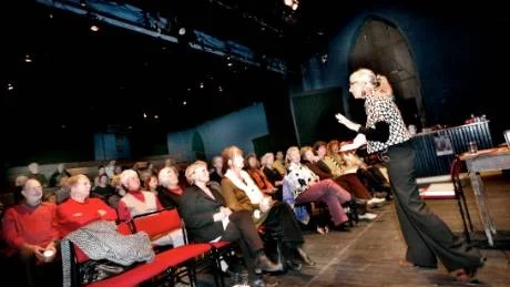 Länsteatern. Inom Länsteaterns organisation kommer i framtiden även Länsdansen att ingå. Bilden är från Suzanne Ostens besök på Länsteatern 2008.Foto: Tommy Söderlund/gt arkiv