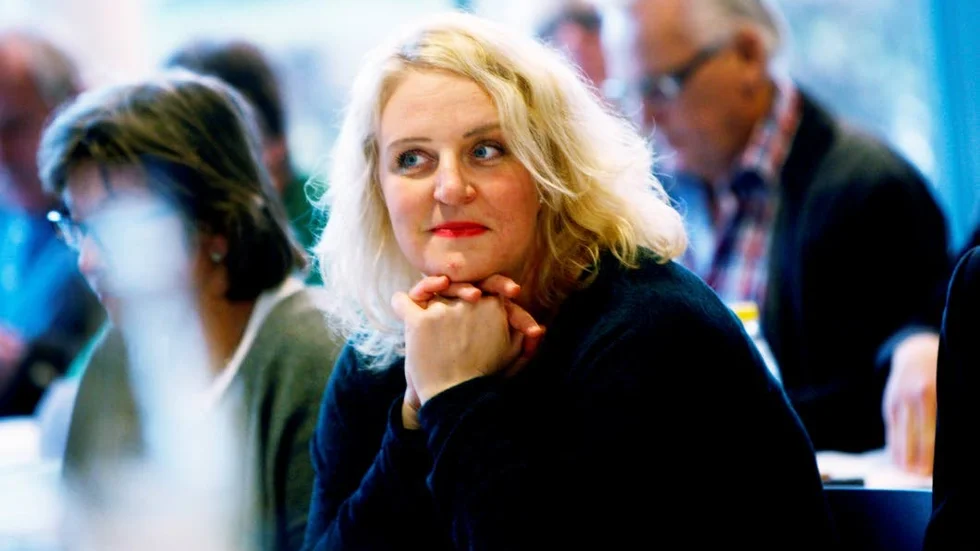 Glad. Hanna Westerén är glad över det svar hon fick av Skalberg Karlsson om M:s eventuella samarbeten med SD.