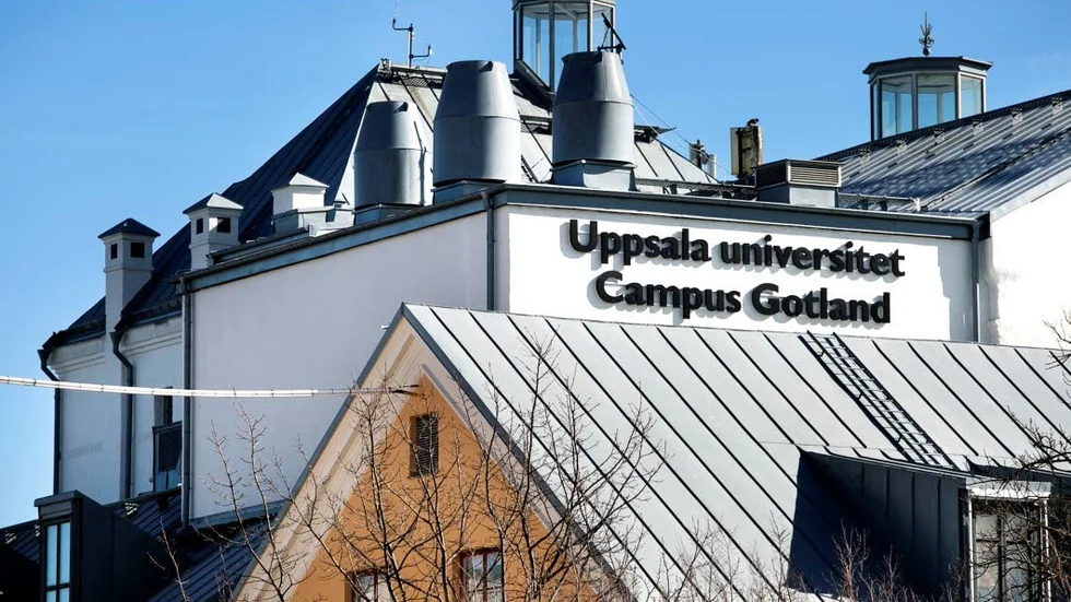 Uppsala universitet Campus Gotland. Full av studenter som förhoppningsvis är viktiga för gotlänningarna och deras företag.