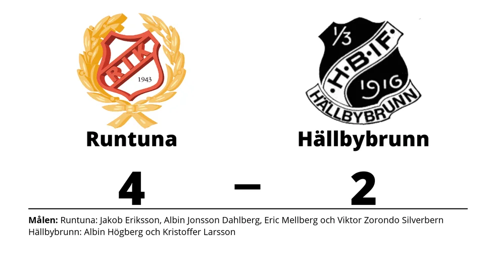 Runtuna IK vann mot Hällbybrunns IF