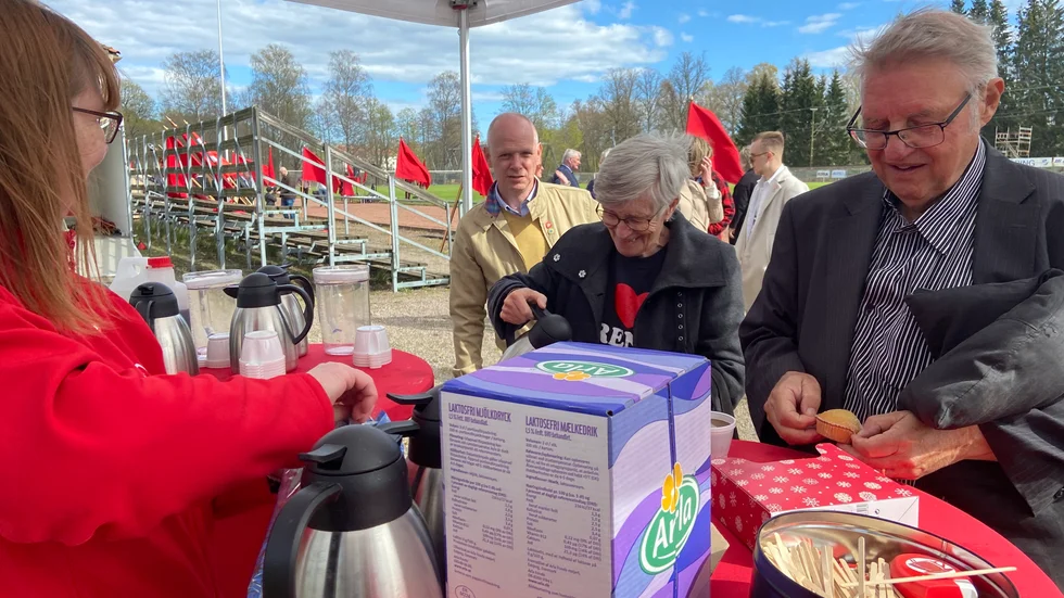 Det fanns även traditionsenligt fika på maj-firandet.