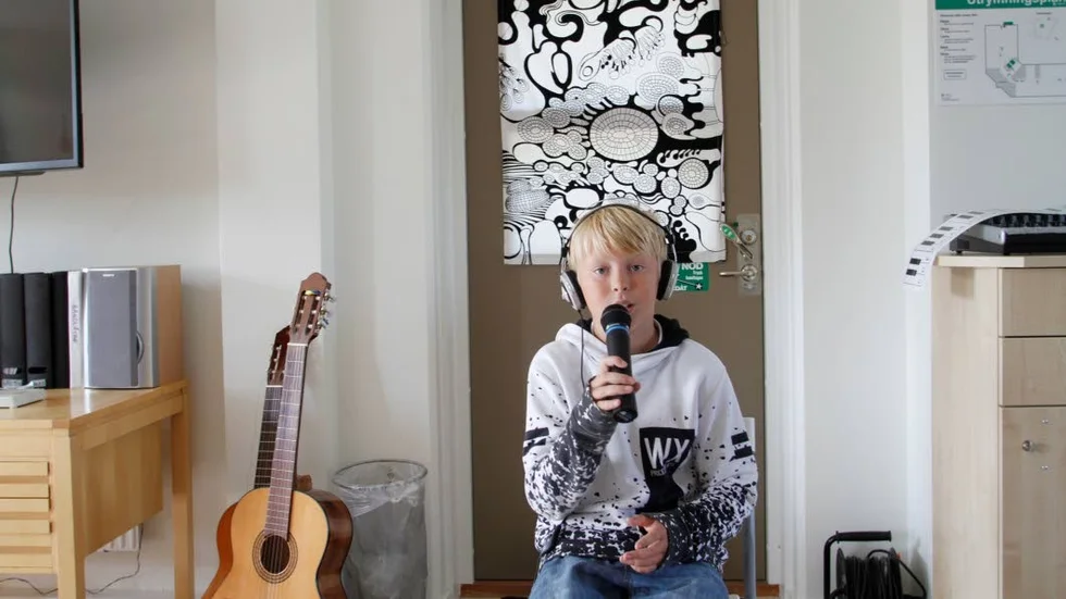 Samuel Hårdstedt var tillbaka i skolan på mpndagen efter lördagens succé i Ugglans park.