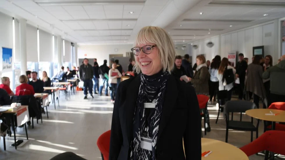 Tina Ersson gläds över praktikmässans utveckling.