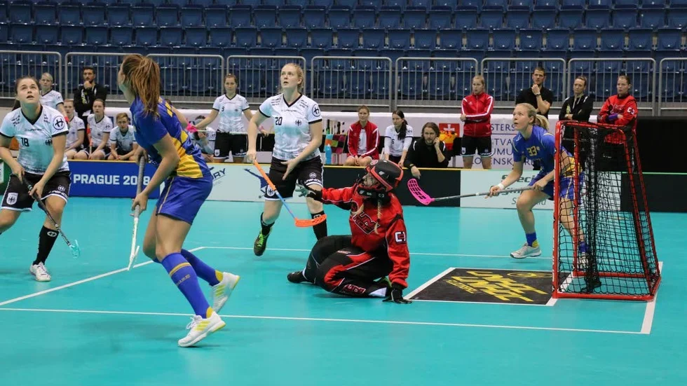 Sara Steen gjorde ett mål i VM-debuten mot Tyskland.
