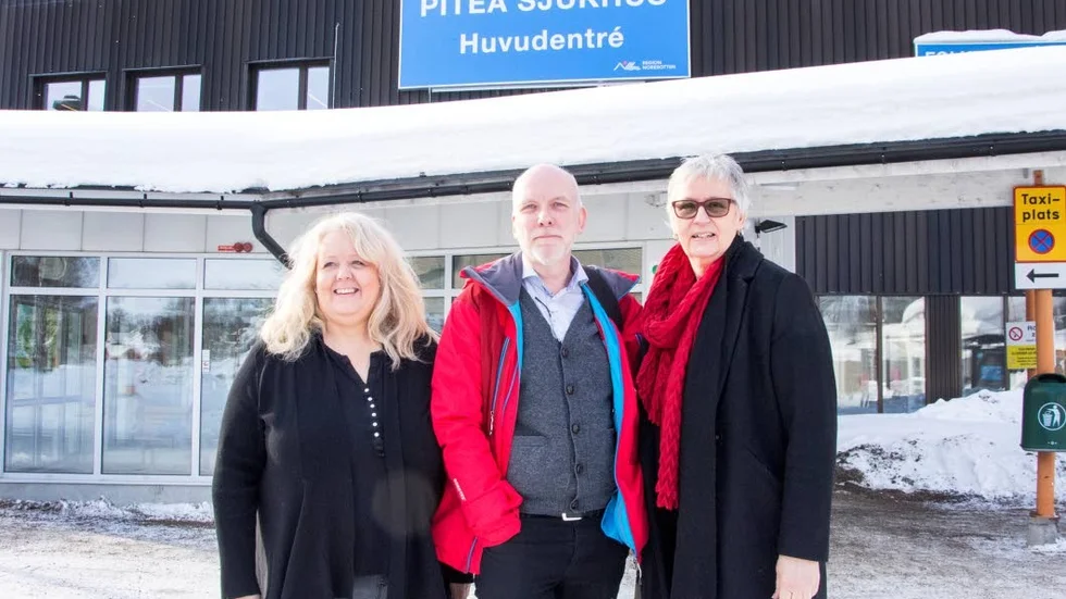 Vallöfte. Socialdemokraterna Elisabeth Lindberg, Anders Öberg och Anita Gustavsson lovar att se till att alla som söker kontakt med vården ska komma fram samma dag.