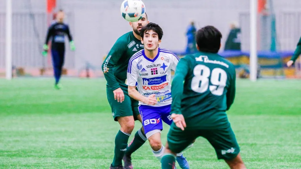 Provspel. Islam Burman, här i IFK Luleå-tröjan, provtränar med ny klubb under januari.