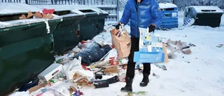 Sopberg på återvinningarna