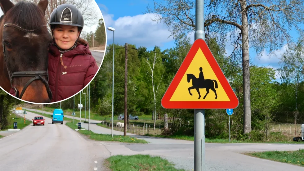 Isabell Lindved som skrev ungdomsmotionen har sin häst i det lilla stallet nedanför avfallsanläggningen. Hon rider över Målserumsvägen nästintill varje dag och tycker det är snällt av kommunen att lyssna på förslaget.