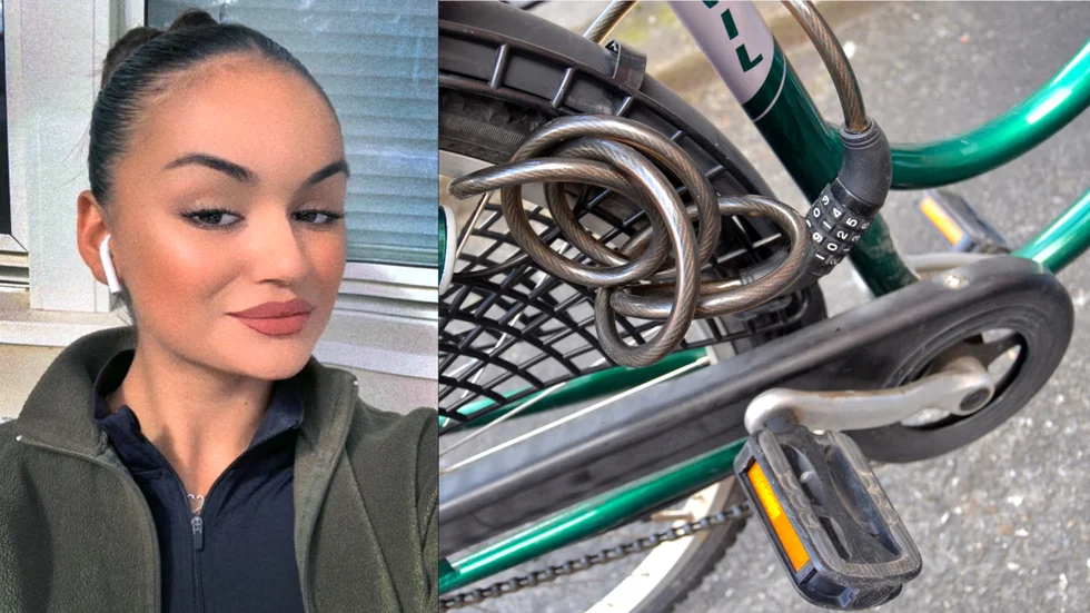 Vida Elshani hade kodlås på sin cykel, men enligt polisen är den här typen  av lås lätta att knäcka.