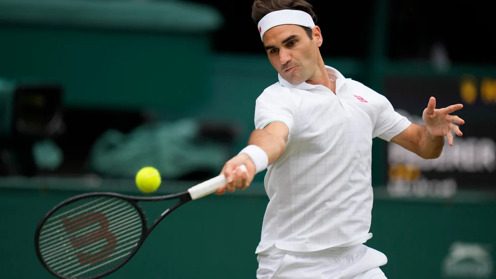 Roger Federer spelade sist i Wimbledon i fjol. Arkivbild.