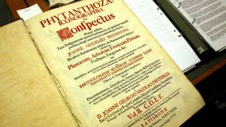 I Visby läroverkssamling finns en annan volym från 1700-talet som ingår i samma svit som den försvunna boken.