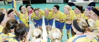 Damlandslaget laddar på Gotland