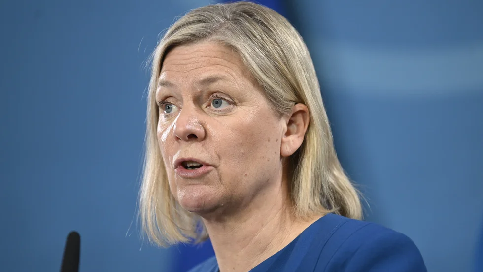 Upploppen får statsminister Magdalena Andersson (S) att reagera kraftigt. Arkivbild.