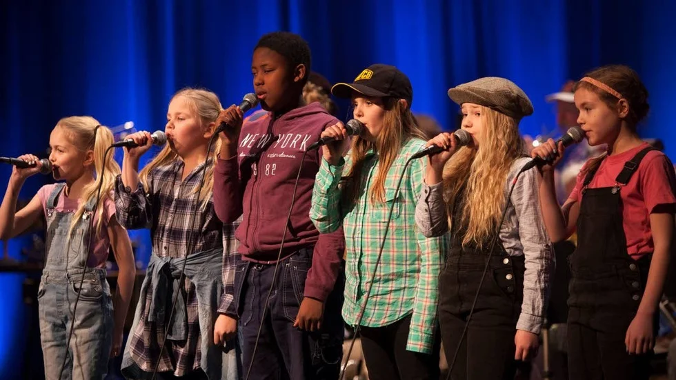 Elever från kulturskolan på en bild från 2017.