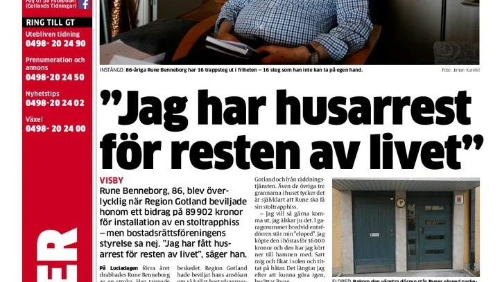 Gotlands Tidningar i måndags.