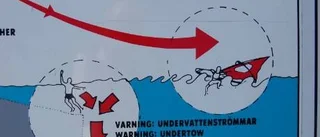 Här varnas för underströmmar