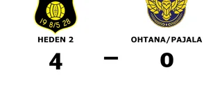 Heden 2 avgjorde i första halvlek mot Ohtana/Pajala
