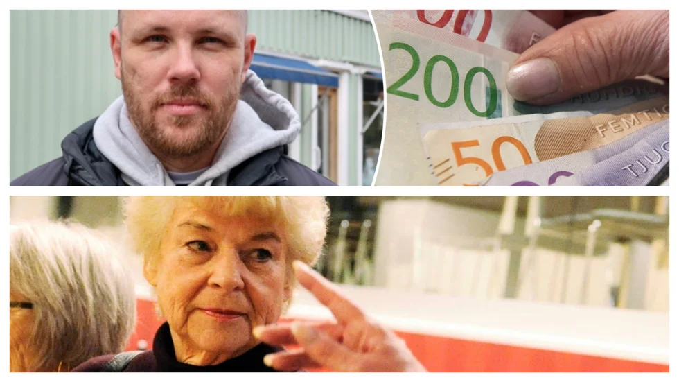 Daniel Gynnerfelt (V), överst, ville se högre löner åt vårdanställda och inte en engångspremie. Anne-Marie Norman (SD) menar att premien inte är något annat än valfläsk.
