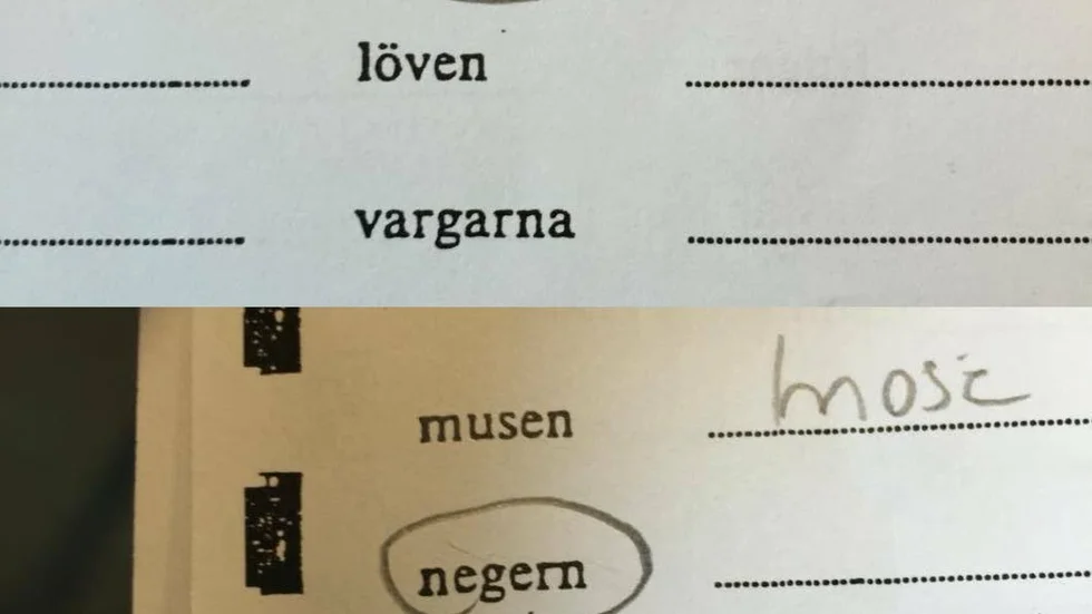 Ett allt för gammalt övningshäfte.