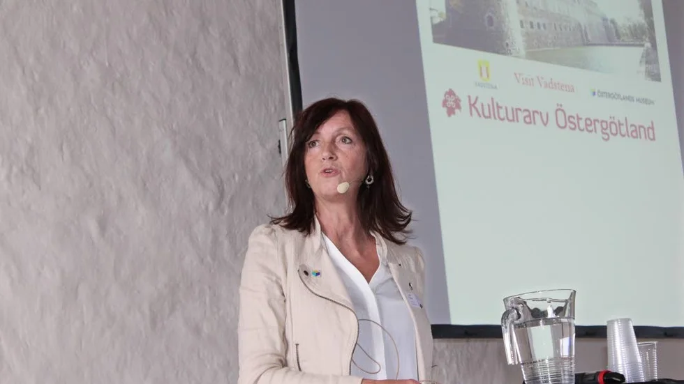 Anja var mycket nöjd med att få ha arrangera Kulturarvsdagen på Vadstena slott.