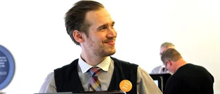 Säljaren har en räv bakom örat