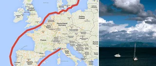 Seglar hem båt från Italien