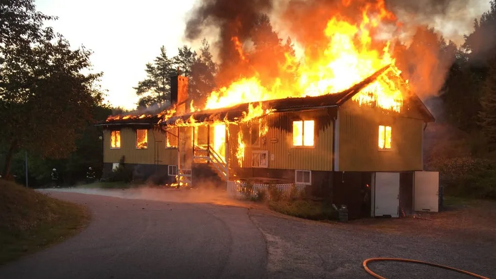 Brand. Det var i mitten av augusti som fiskeklubbens lokal brann ner.