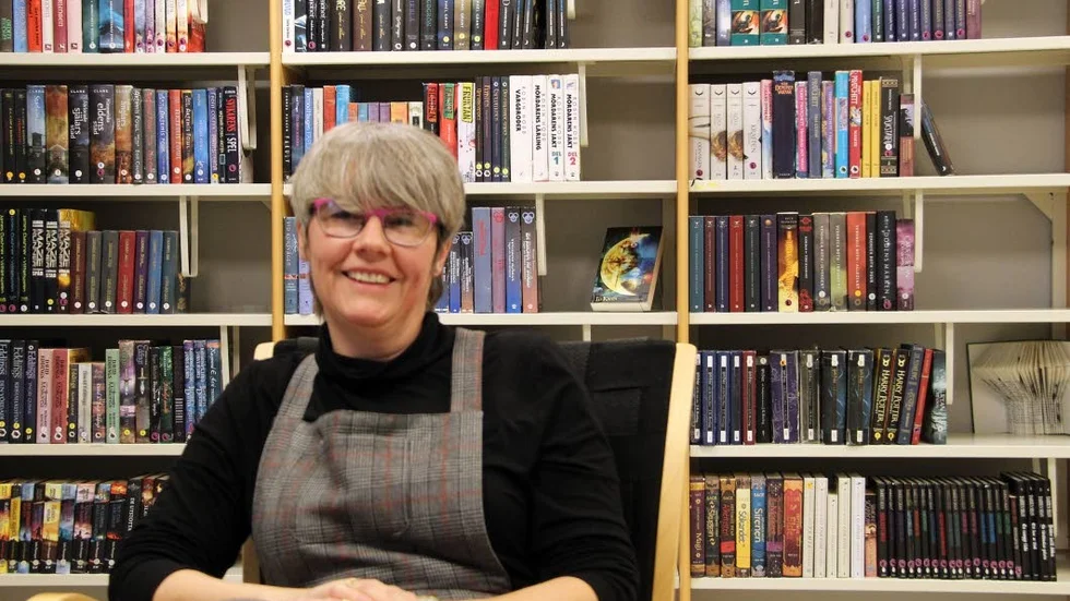 Anne-Louise Gustafsson arbetar för att eleverna ska få ett rikare ordförråd och ett bättre läsförståelse.