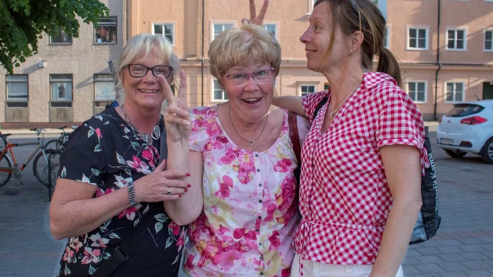 Ann-Louise Augustsson, Ewa Svantesson och Petra Karlqvist deltog i friskvårdsprojektet Nystart 2018.