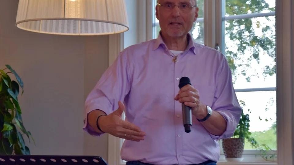 Göran Larsson föreläste om "Är det detta som är livet". Foto: Morgan Karlsson