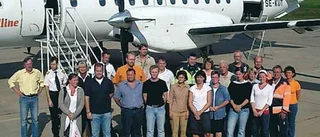 Flyget i Hultsfred håller dom alla med jobb...