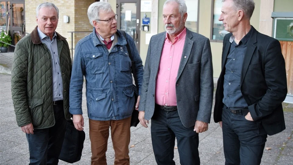 Fr.v. Mats Arendt, Ulf Alestam, Hans Måhagen samt Björn Persson