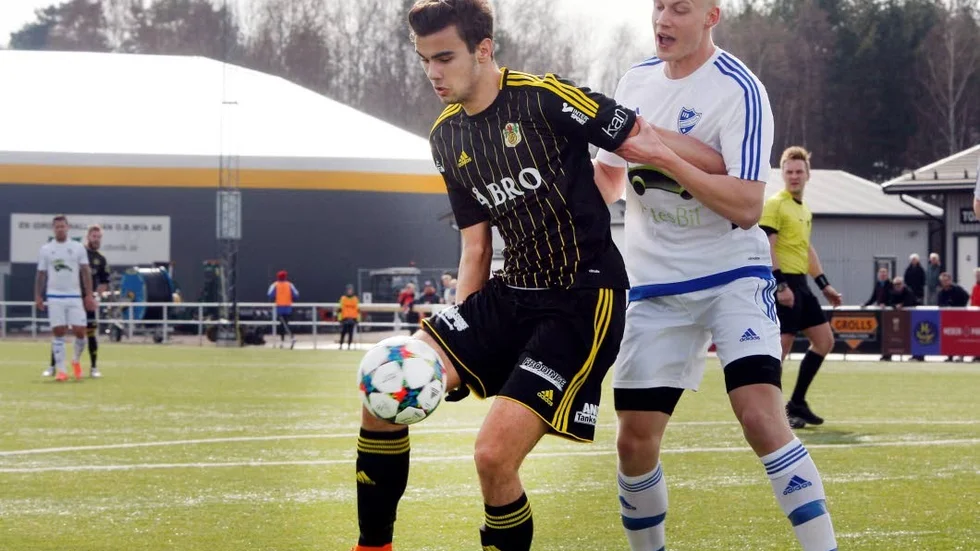 Karlo Goranci, som gjorde ett starkt intryck i Vimmerby IF, spelar numera i Nässjö FF.
