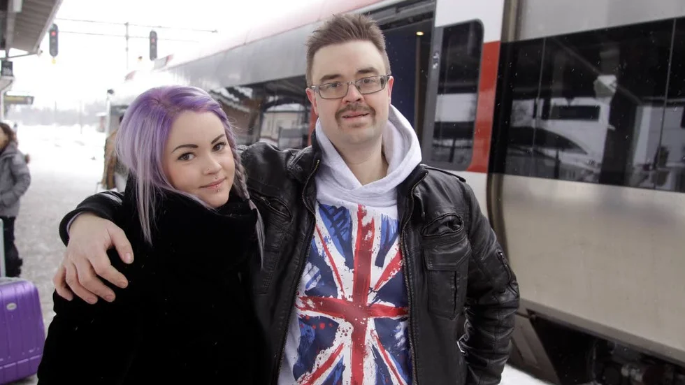 Nominerade. Syskonen Sandra och Tommy Lindmark från Hallberg tobak i Mjölby på väg till ATG-galor i Stockholm i helgen.
