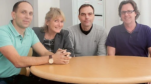 Vill lyfta Itsam. Jörgen Nord, ekonomichef, Susanne Korduner, förbundsdirektör, Henrik Röste, marknadschef och Conny Forsberg, upphandlingschef, hoppas få ett slute på skandalerna runt kommunalförbundet Itsam.