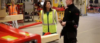 Ministern besökte företag i kommunen