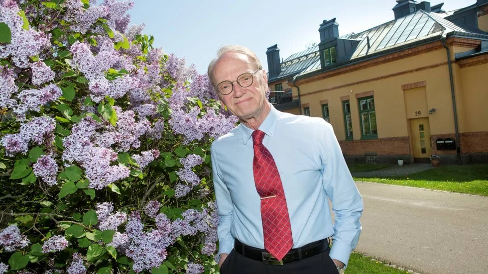 Lars Jagerfelt bor tillsammans med sin fru Pia i Westmanska BB. ”Det var fortfarande i drift när jag föddes 1948. Det hade varit roligt om jag varit född i samma hus som jag nu bor i men jag föddes på det nya sjukhuset i Linköping”, säger han.