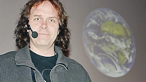 Pär Holmgren föreläste om klimathotet då han gästade Hultsfred.