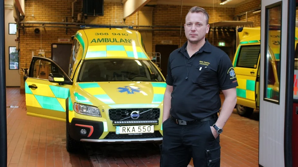 Melker Engström, ambulanschef Västervik. Foto: Liselotte S Johansson