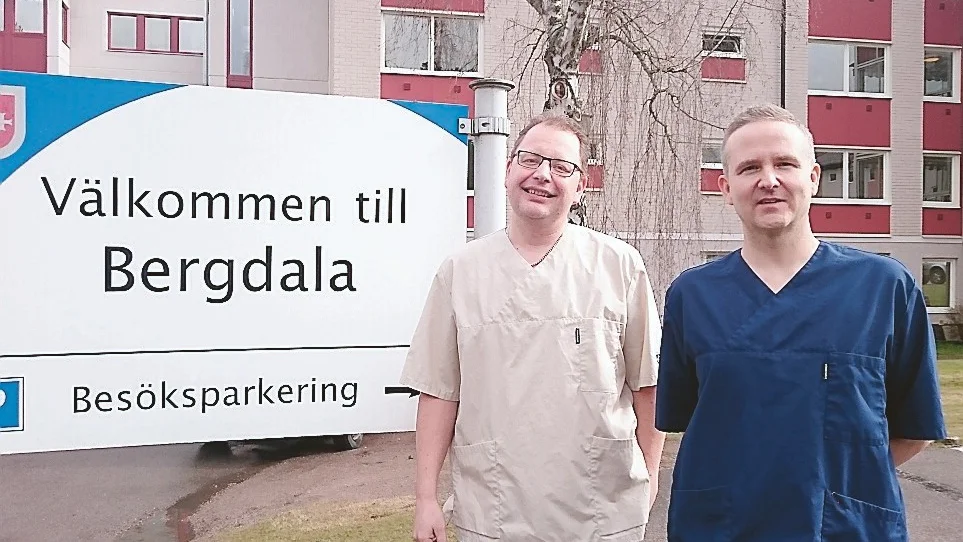 Frv Lars Karlsson och Jan Österling som besökte Bergdala. Foto: Jonas Saint Cyr