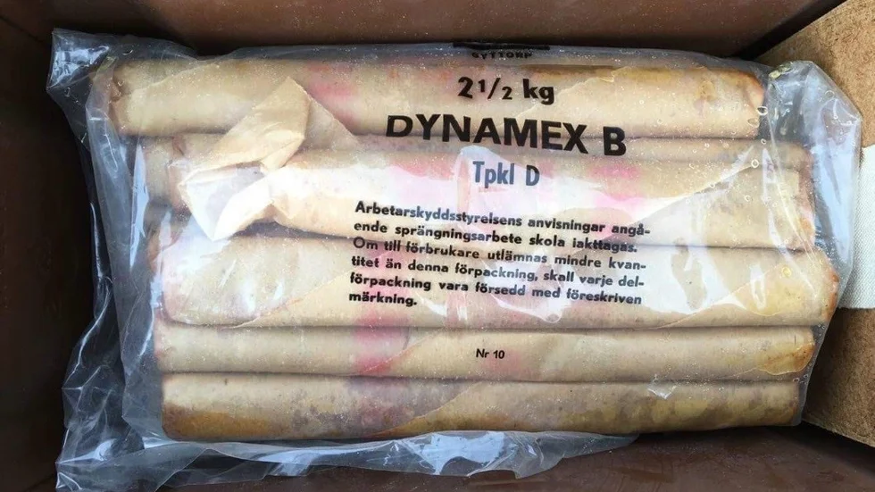 Polisen har inte fastställt om det som står på påsen stämmer överrens med innehållet.