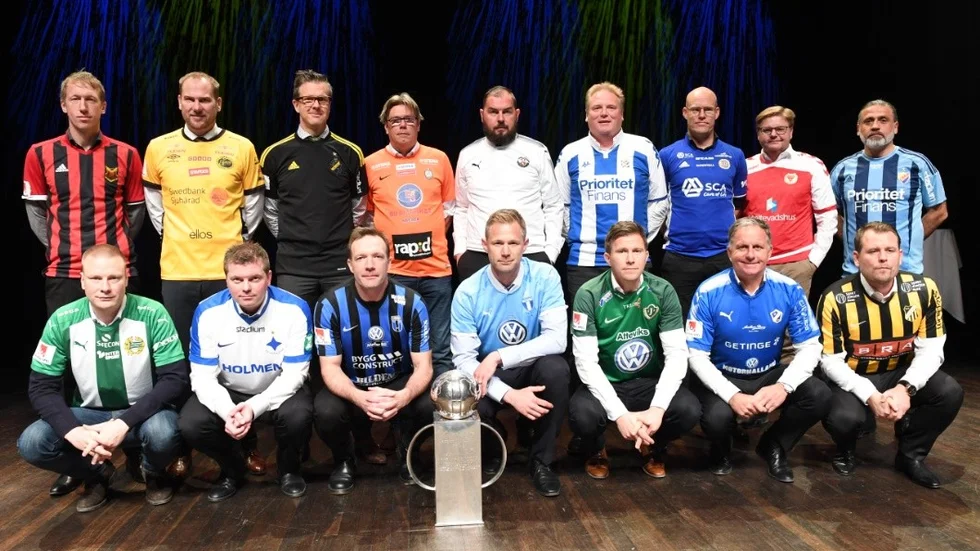 UPPSALA 20170320
De allsvenska lagens tränare vid Allsvenskans upptaktsträff 2017 i Uppsala konserthus på måndagen.
Foto: Fredrik Sandberg / TT / Kod 10080