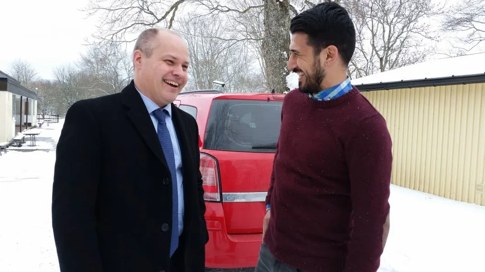 Morgan Johansson och Hoshi Kafashi