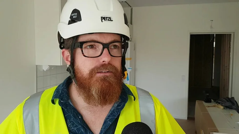 Christian Mattsson ser flera fördelar med ett prefabricerat bygge.